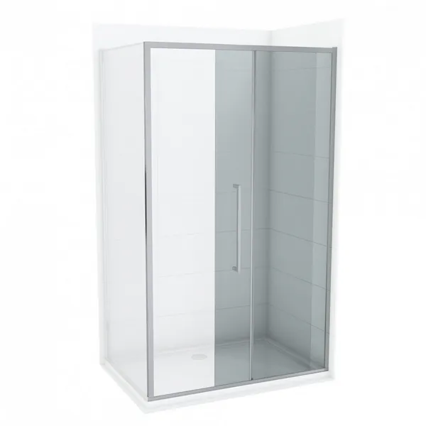 Tuš vrata klizna COPEN DEV200 1600x2000 prozirno staklo 6 mm s tankim okvirom
