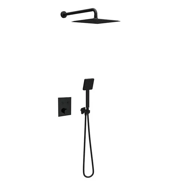 Termostatski set COPEN square matt black 1