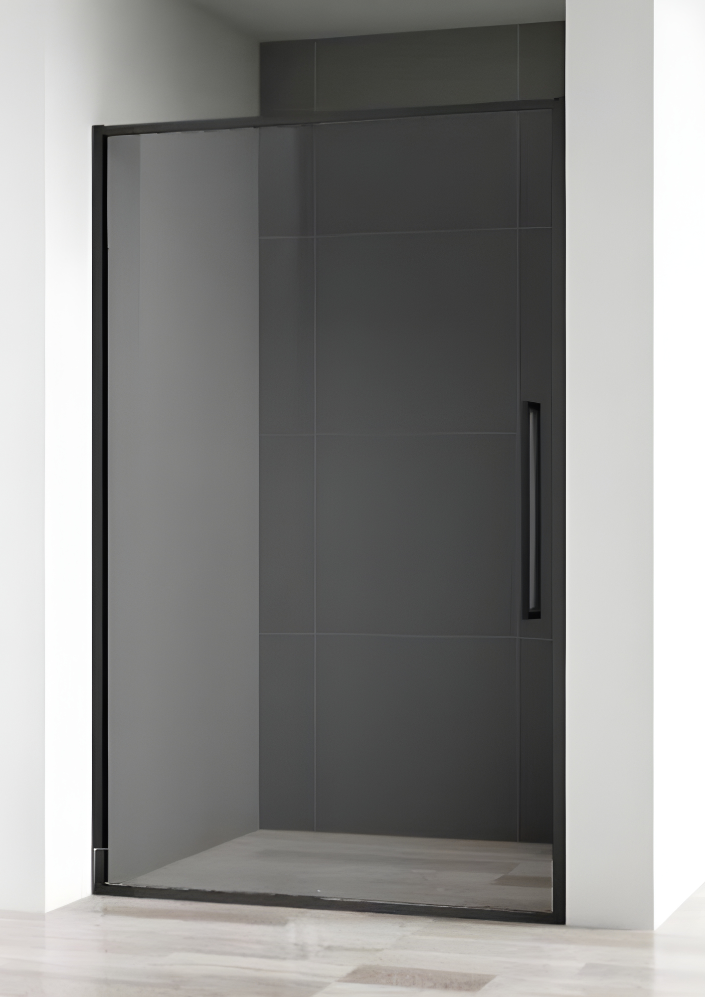 Tuš vrata pivot otvaranje COPEN ABSOLUT BLACK 800x2000 dark staklo 6 mm