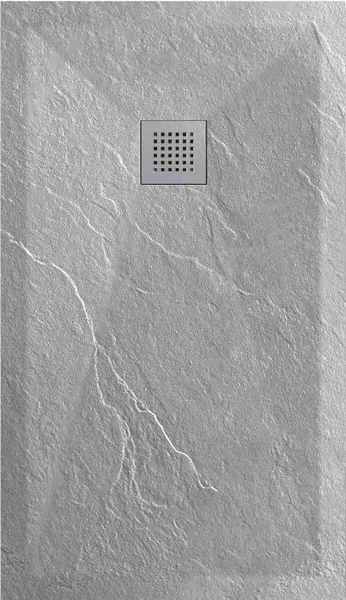 Tuš kada COPEN SLATE LIGHT GRAY 1000x800x25 sa S/S light gray rešetkom
