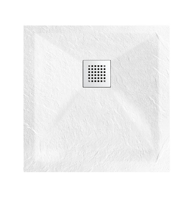 Tuš kada COPEN SLATE WHITE 800x800x25 sa S/S white rešetkom