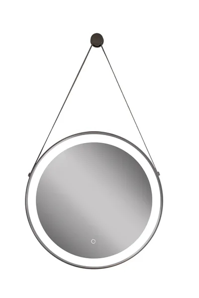 Ogledalo MINOTTI fi 50 s LED rasvjetom i kožnim remenom