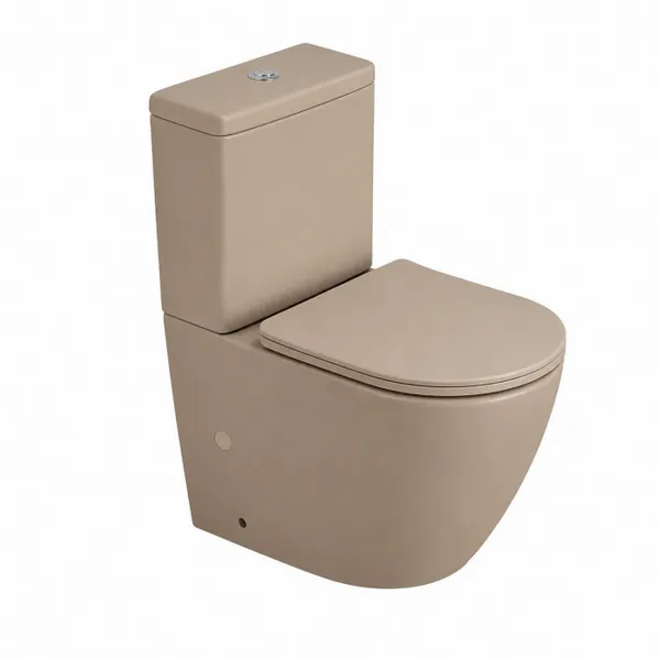 Monoblok PERLA rimless cappuccino s duroplast soft close wc daskom vario