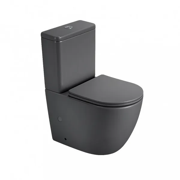 Monoblok  PERLA rimless dark grey s duroplast soft close wc daskom vario