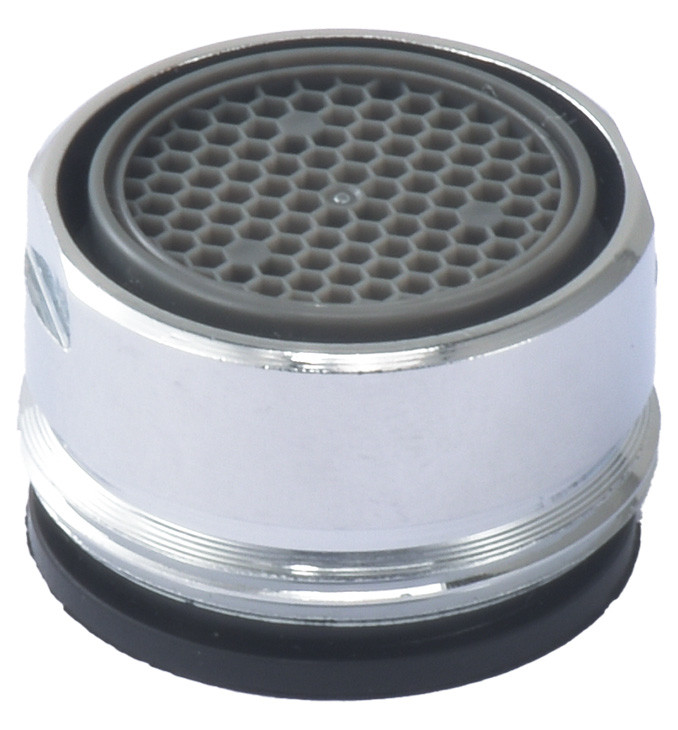 NEOPERL 5404205 Perlator Aerator – 2.2 GPM, 13/16"-27 Male Thread With Tightening Grooves, Chrome, Anti-Clogging Dome Screen, Non-Splash Aerated Stream