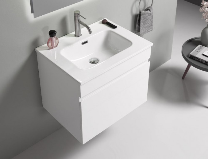 Kupaonski ormarić UNILINE LUMA 600 s umivaonikom i soft close ladicom